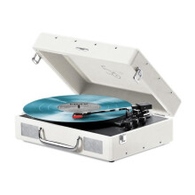 Vinyl Turntable - MIXX - Revival 55 - Built-in Stereo Speakers - 3 Speeds - Bluetooth - RCA Output - Cream