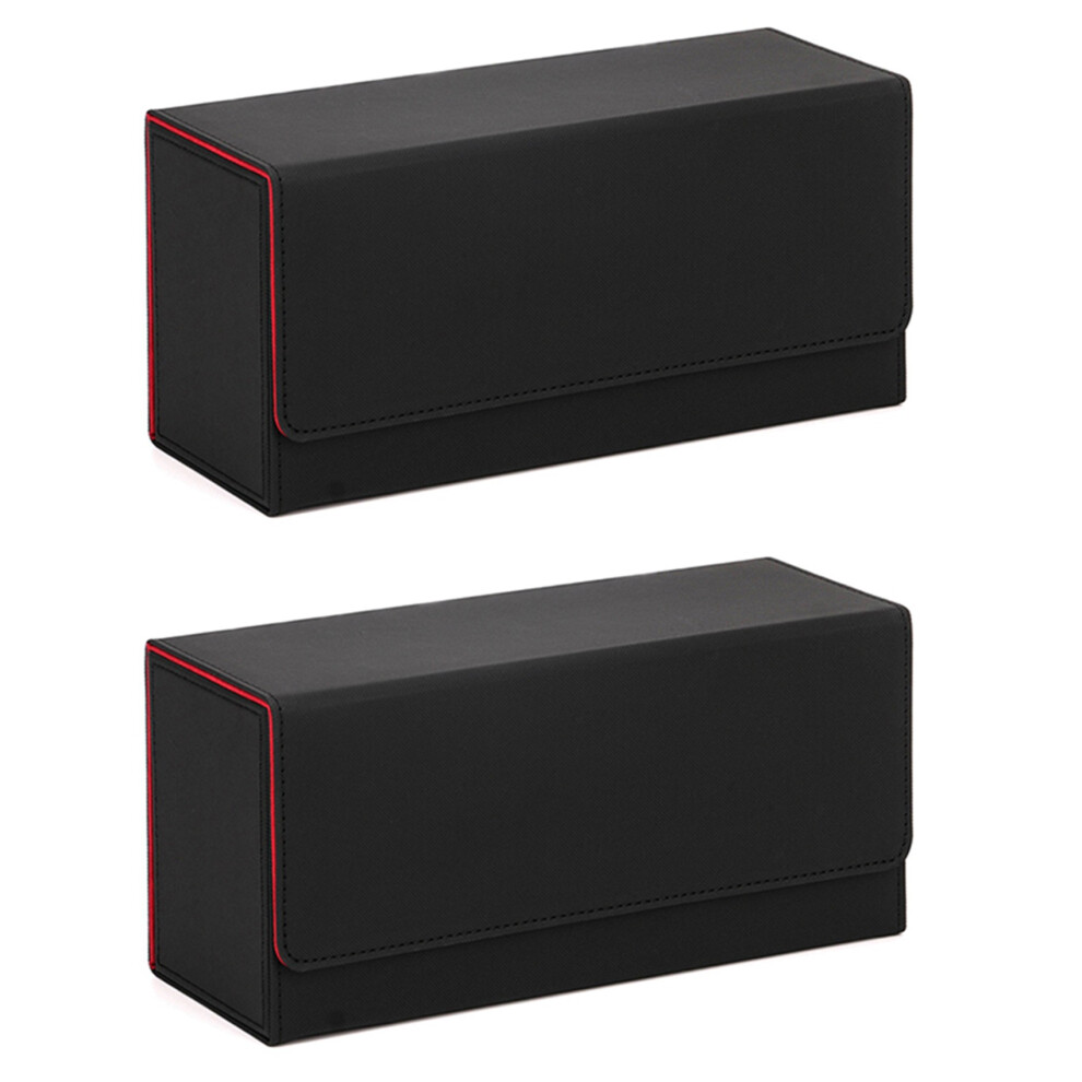 Brecantia 2X Card Toploader Storage,Trading Cards Holding Box For 300+ Cards Top Loader For Magic Cards Baseball Trading Cards