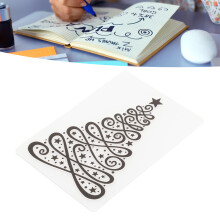 4 Sheets Christmas Embossing Folders Reusable DIY Paper Art Templates