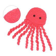 Baby Photography Hat Watermelon Red Knit Octopus Cute Photo Prop