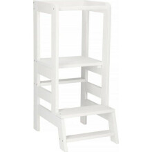 SPRINGOS Learning and Observation Tower for Kids, Kitchen Helper, Made in EU - White