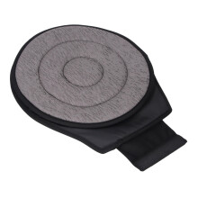 Coussin de voiture rotatif à 360 43  37,5 cm gris