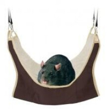 Trixie Hammock For Mice/hamsters, 18 x 18 Centimeter - Hamster Mice Hamsters - hammock trixie 18 hamster mice hamsters small rodents hanging bed