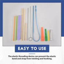 Fabric Tube Turning and Threading Tool Set Includes Drawstring Threader,Drawstring Threader Tool Set Sewing Loop Kit