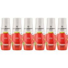 SODASTREAM Concentrates - Pack of 6 Sugar-Free Strawberry Concentrates - Up to 54L of drinks - 440 ml