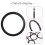 Spacer for Bafang BBSHD Bottom Bracket Fitting (8 Pieces/2 Set) 2.5mm/Pcs Bottom Bracket Length Conversion Tool 5