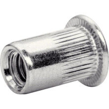 Rapid 5000673 Steel Rivet Nuts M6 (Pack 20 + Free Drill Bit) RPD5000673