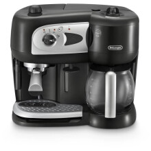 Kombinationsexpressomaschine - DELONGHI - BCO261B.1 - 15 bar - Kaffeekapseln und gemahlener Kaffee - Schwarz und Weiß