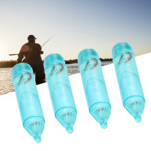 4Pcs Waterproof Blue LED Underwater Fishing Lure Light Bait Lamp with Box