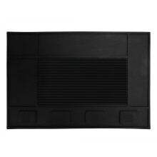 Magnetic Salon Mat For Professional Accessories, Large Area Organize Barber Tools, Non-Slip Counter, Flexible Silicone, Durable Material, Heat