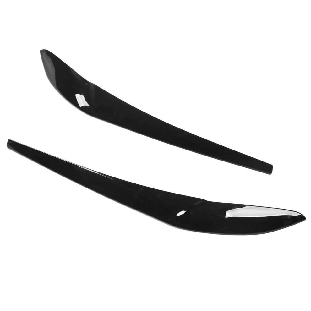Gloss Headlight Eyebrow For X3 F25 X4 F26 2Pcs Black 6911372595596