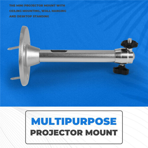 Projector Ceiling Mount,Projector Hanger Compatible for DR.J VANKYO QKK Projector/CCTV/Webcam/Carmera Load 11 Lbs 2