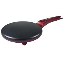 Crepiera elettrica - BEPER - Rossa - 800 W - Rivestimento antiaderente - Piastra in alluminio