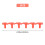 Badminton Racket Racquet Stringing Grommets Eyelets Replacement Accessories Guard Tube 6 Nails Type Red 6