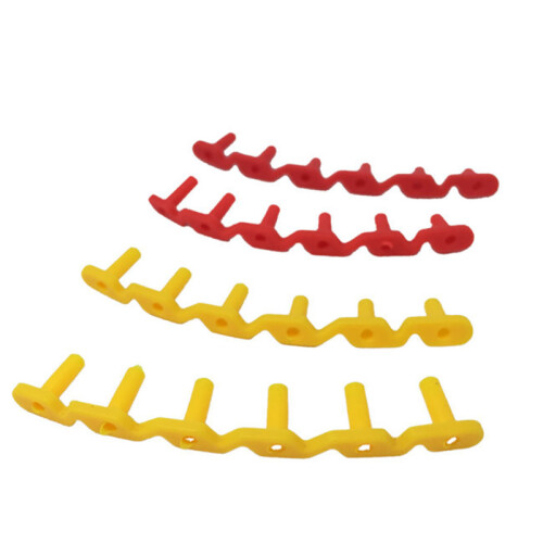 Badminton Racket Racquet Stringing Grommets Eyelets Replacement Accessories Guard Tube 6 Nails Type Red 1