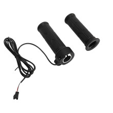 Twist Throttle For Motorcycle Mechanisms, Universal Voltage Electric Bicycle Scooter Throttle Grip With Strong Cables And Wide Versatility