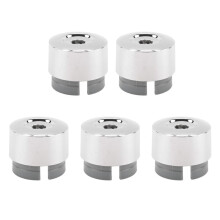 7L6 601 173A 2ZZ 5Pcs Chrome Wheel Lug Bolt Nut Cap Cover for 2004-2017 7L6601173A