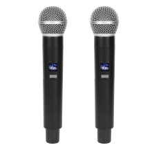 Wireless Microphone System 1 for 2 Handheld Dynamic Karaoke 700-800MHz