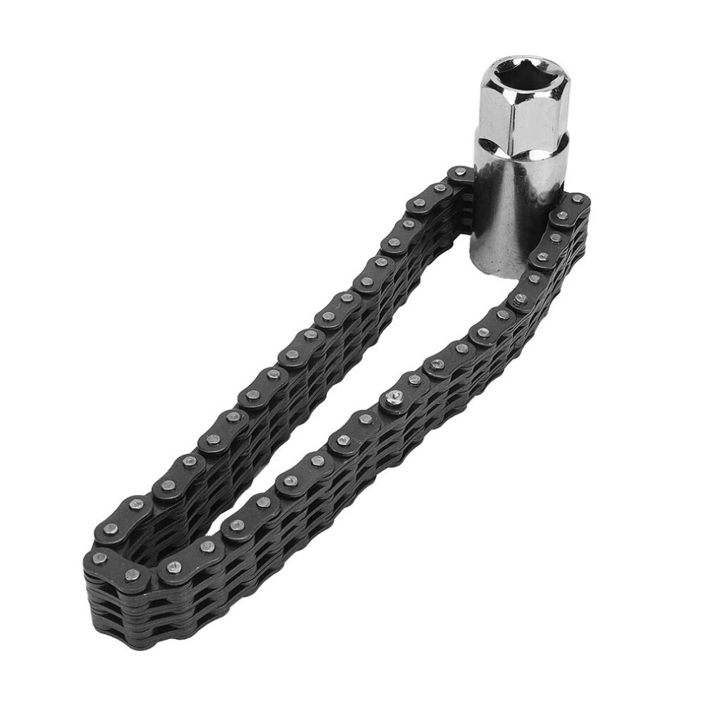 Oil Filter Chain Wrench, 14 Cm Heavyduty Chain Type, Universal Oil Filter Removal Tool For Cars 9189345916601