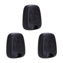 3X Sleutelhoes Sleutelhoes Afstandsbediening Hoesje voor 106 107 206 207 407 806 2 Knoppen