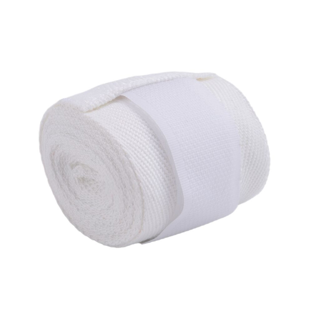 1 Pc 2.5M Eslatic Cotton Sports Strap Boxing Bandage For Sanda Muay Thai Mma Taekwondo Hand Gloves Wraps White