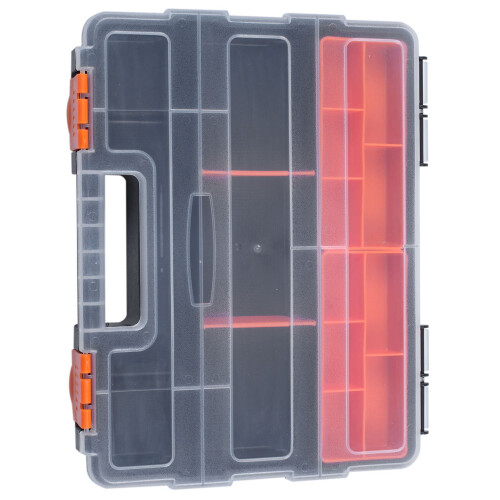 F-290 Portable Plastic Tool Parts Box Screw Storage Box Electronic Component Box Compartment Box Material Box 1
