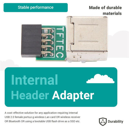 9-Pins Moederbord Naar 2 Poorten USB 2.0 A Vrouwelijke Interne Headeradapter 1