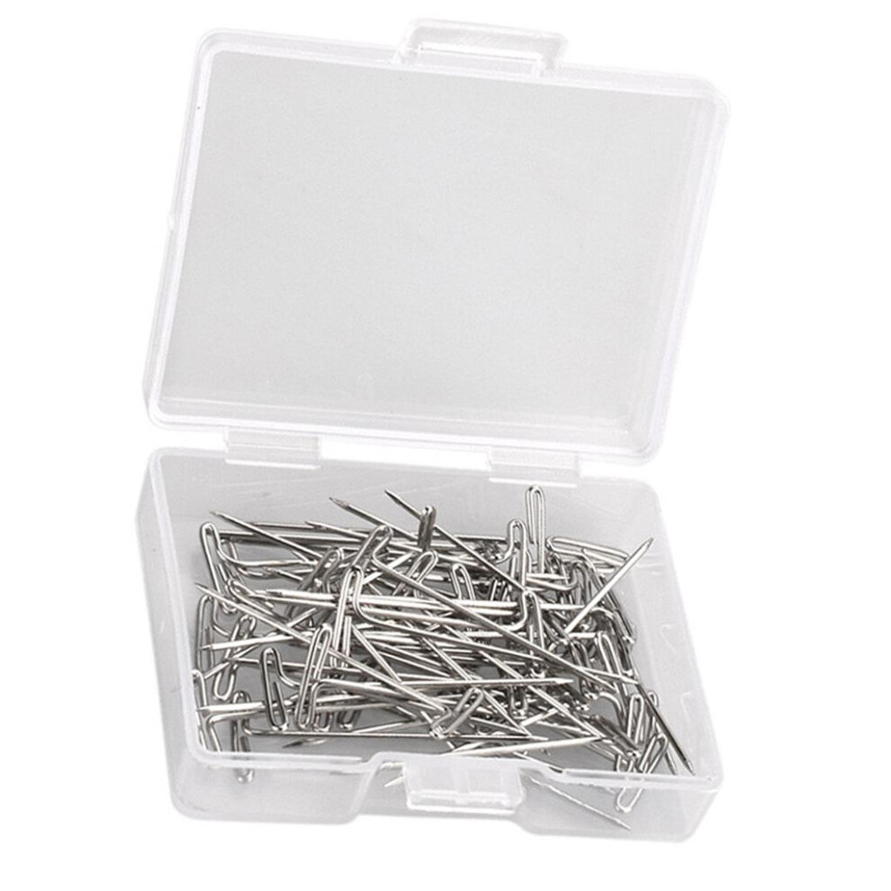 50pcs/Box T Pin Clips For Wig Weaving Making Hair Extension Fix On Man