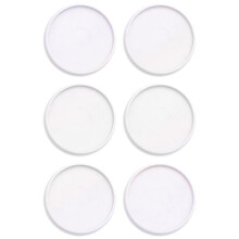 Discos de encadernação - We R Memory Keepers - Branco Perolado - 9 pcs - Plástico - 3 cm de diâmetro