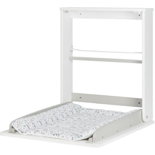 Badabulle Plouf wall-mounted changing table, with changing mat included - Foldable and compact