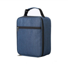 (Blue)Sac à lunch isotherme adulte enfant coolbag travail picnic nourriture école lunchbox rangement