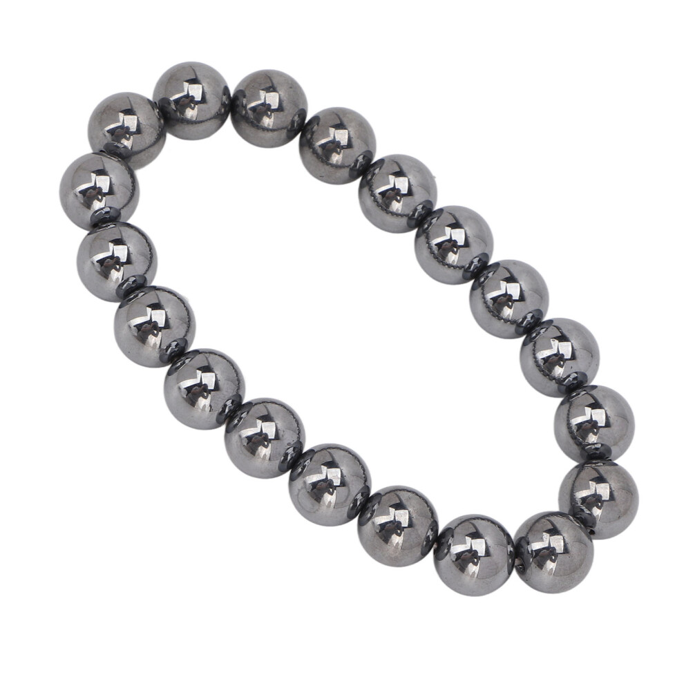 Terahertz Bracelet Energy Stone Round Beads Unisex 10mm Healing Stretch