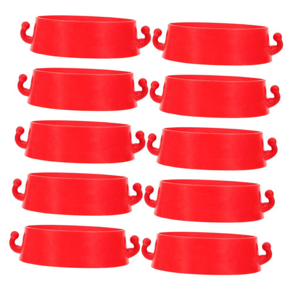 Traffic Cone Ring Connector, 10 Pcs, Durable, For Safety Barrier Chains, Fits Standard Cones, Road And Parking 9189345916922