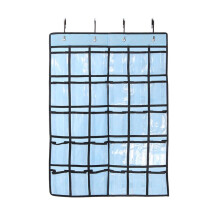 Pocket Chart for Calculator Holder, 30 Pocket Charts for Classroom 33.5 x 24.5 Inch Hanging Cell Phone Organizer