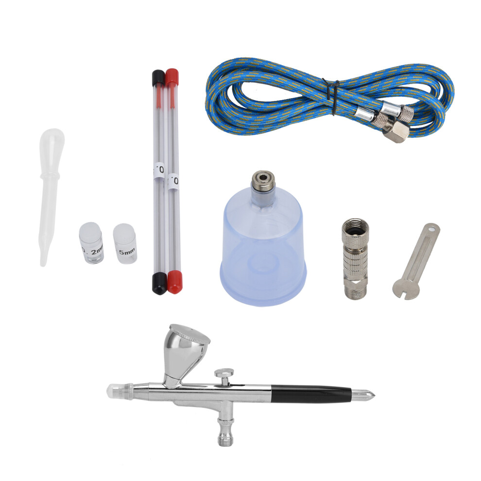 Professional Airbrushing Solutions, Dual-Action Airbrush Kit With Multi-Nozzle Set For Precise Spray Control And High-Quality Components, Ideal For 9358999902319