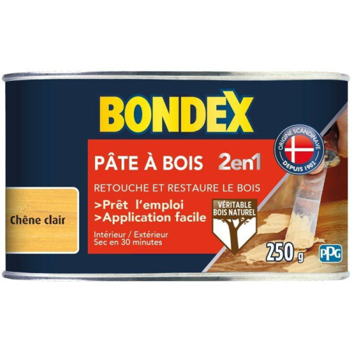 Holzpaste 2 in 1 Eiche hell - BONDEX - 250g