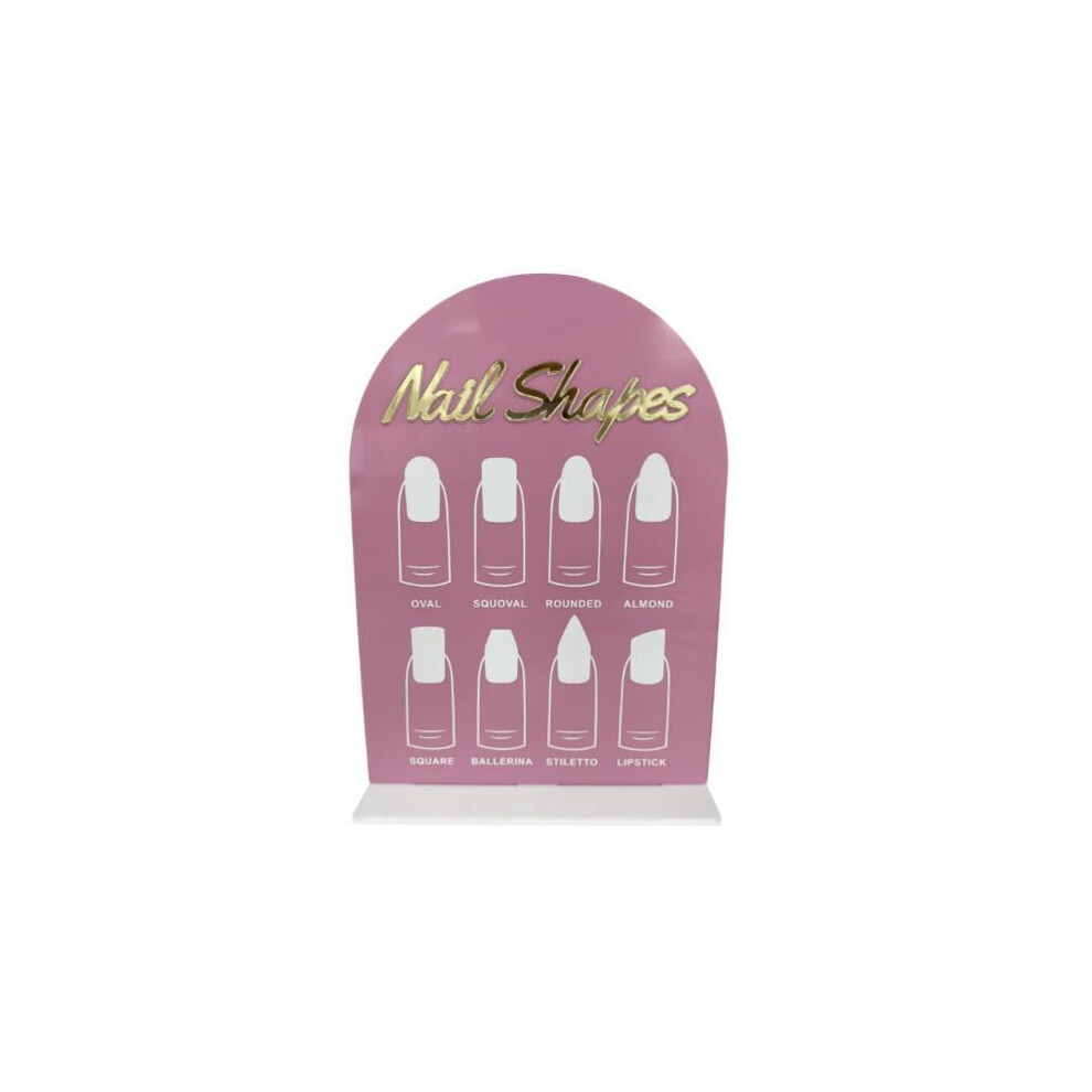 2xNail Tip Display Board Acrylic Manicure Display for Nail Salon Nail