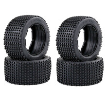 2X Pneus Traseiros Off-Road Engrossar Conjunto de Pele para 1/5 HPI ROFUN BAHA ROVAN  Baja 5B CaminhãO Peças Sobressalentes para Brinquedos