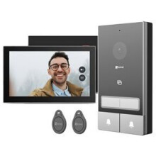 Interfon Video - EZVIZ - HP7 2K 2-Familien Kit - 7" Touchscreen - Menschliche Erkennung - Nachtsicht