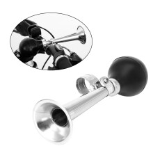 Clacson classico per bicicletta, tromba retrò, robusto, in lega di alluminio, suono forte, facile da installare, universale per molti veicoli.