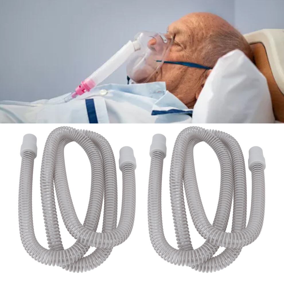 2Pcs Universal CPAP Tubing Hose 70.9in Flexible Breathing Machine Tube