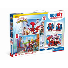 Puslespil 48 + 36 + Memo + 6 Edukit Spidey-klodser