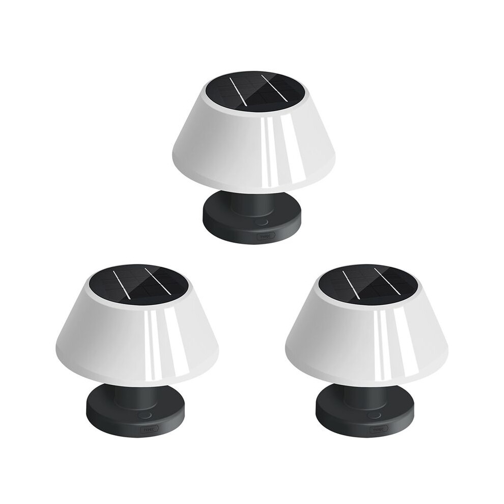 3X Outdoor Solar Table Lamp Waterproof Garden Indoor Desk Solar Read Lamp Dimmable Cordless Night Light 6033897209144
