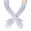 Dünne, atmungsaktive Handschuhe für Damen, extra lang,-Hellblau 1