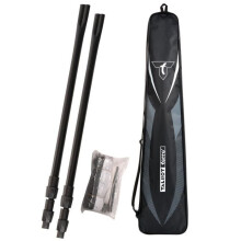 Badmintonnetz - TALBOT TORRO - 610 x 60cm - Höhenverstellbar (125 - 155cm) - Ankernägel