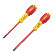 Stanley Tools FMHT0-62649 FatMax VDE Insulated Borneo Pozi Scewdriver Set of 2