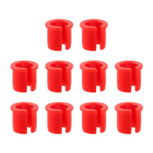 Schrader To Presta Rim Adapter Kit 10 Pack, Valve Stem Grommet, Presta Valve Saver For Road And MTB Wheels, Red
