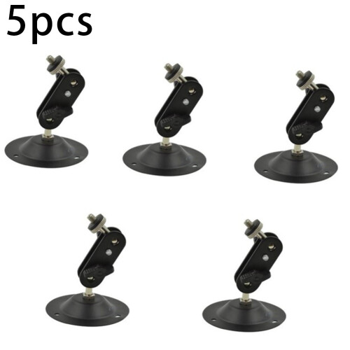Camera Wall Mount Bracket,Monitor Holder,Black Speaker Brackets,Indoor Outdoor Ceiling Wall Mounts Projector Stand 5PCS 1