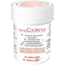 Corante alimentar em pó - SCRAPCOOKING - Pote 5g - Rosa pastel
