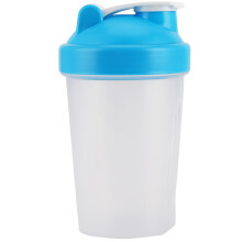 400 ml Blaue Kunststoff-Sportwasserflasche, 16,5 cm hoch